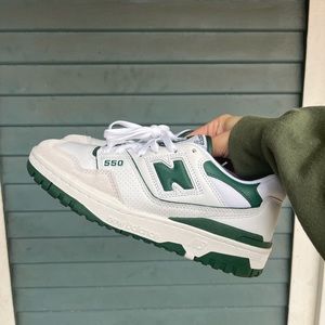 New Balance 550 Green White